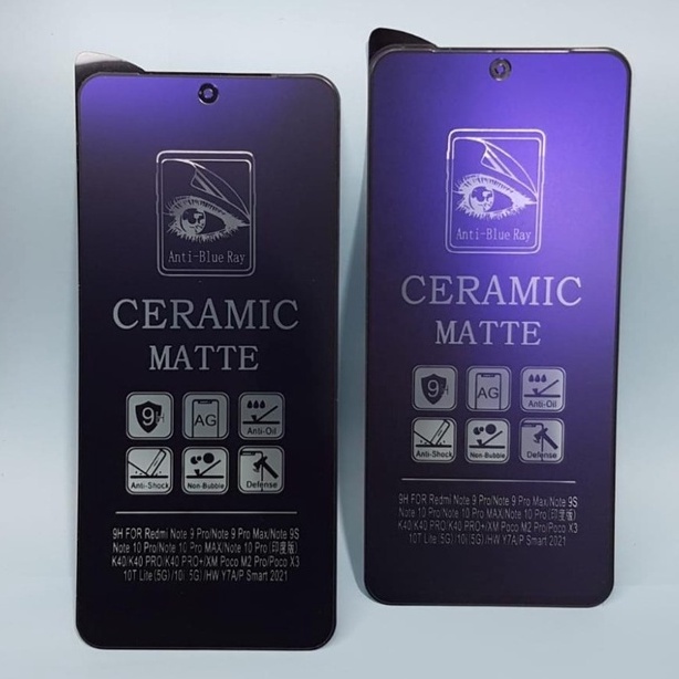 SCREEN PROTECTOR CERAMIC MATTE ANTI BLUE XIAOMI POCOPHONE X3 GT - FA