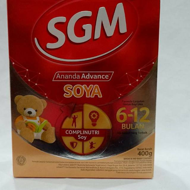 Susu SGM SOYA  6-12 Bulan 400 gr
