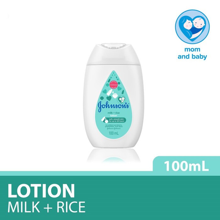 johnsons baby lotion milk + rice 100ml