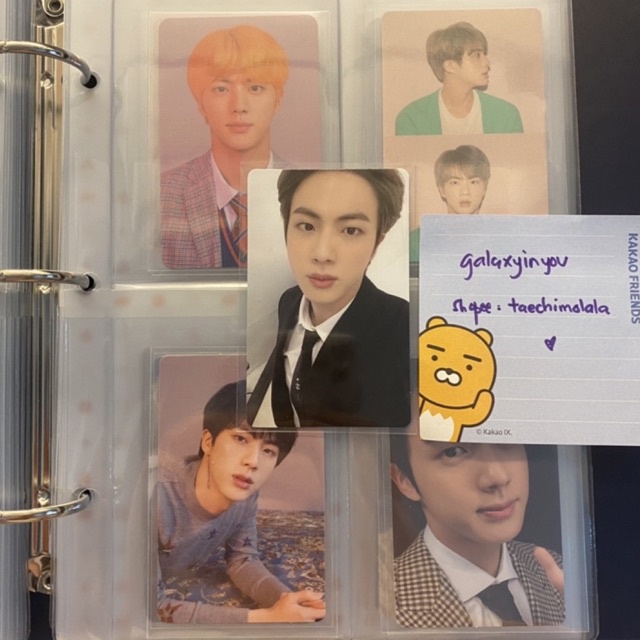 BTS Jin Memories 2020 DVD Photocard memo20 pc official & Lys Her L Jin Osis & Seokjin Tear O (kimseo