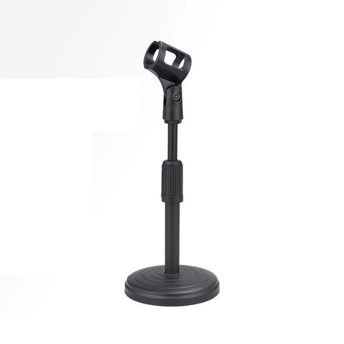 Stand Mikrofon Desktop Disc Microphone Holder Adjustable Height - BC10