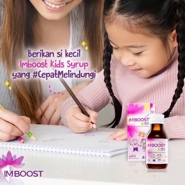 IMBOOST KIDS SYRUP / FORCE 120 / 60 / 45 ML - Meningkatkan Daya Tahan Tubuh - Sirup Untuk Anak &amp; Dewasa - ASLI BPOM