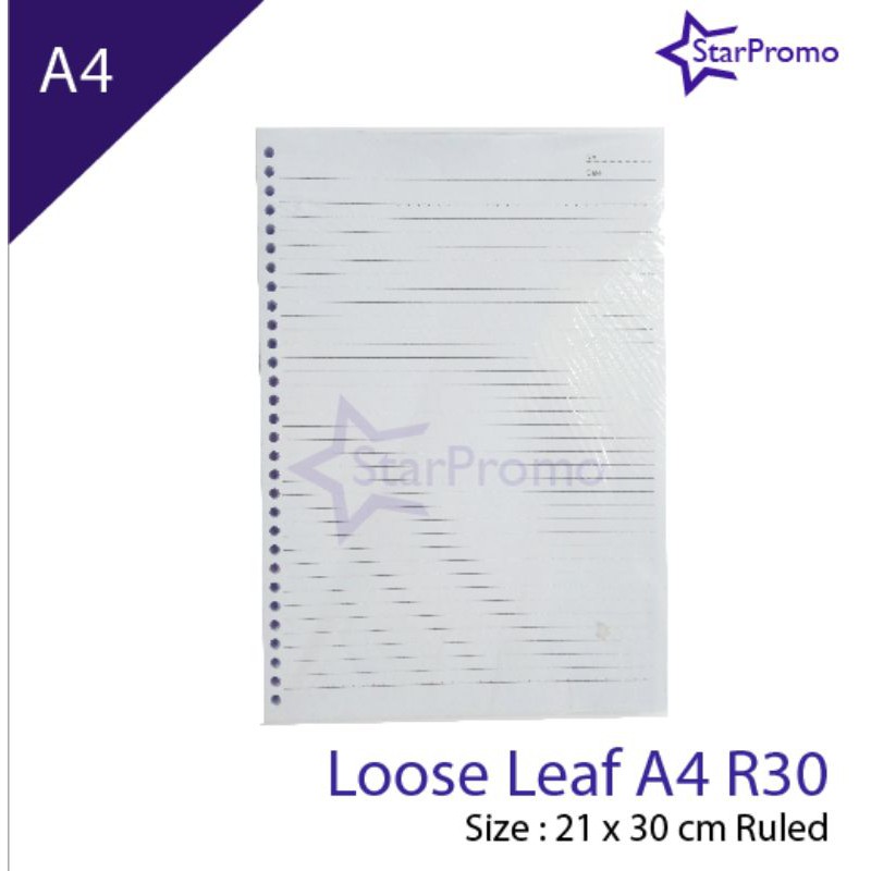 

lkjj Loose Leaf A4 Ring 30 Isi 100 Kertas File Murah