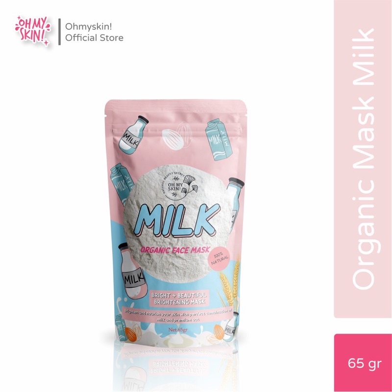 Oh My Skin Masker Organik BPOM varian Milk