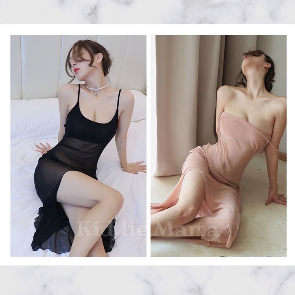 Baju Tidur Wanita Terusan Transparan - Baju Tidur Sexy - Queen Sleepwear Sexy - All Size - Q12