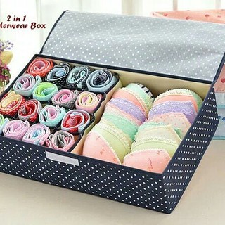 JE457 2 in 1 Storage Box Underware & Bra Motif 12 Grid