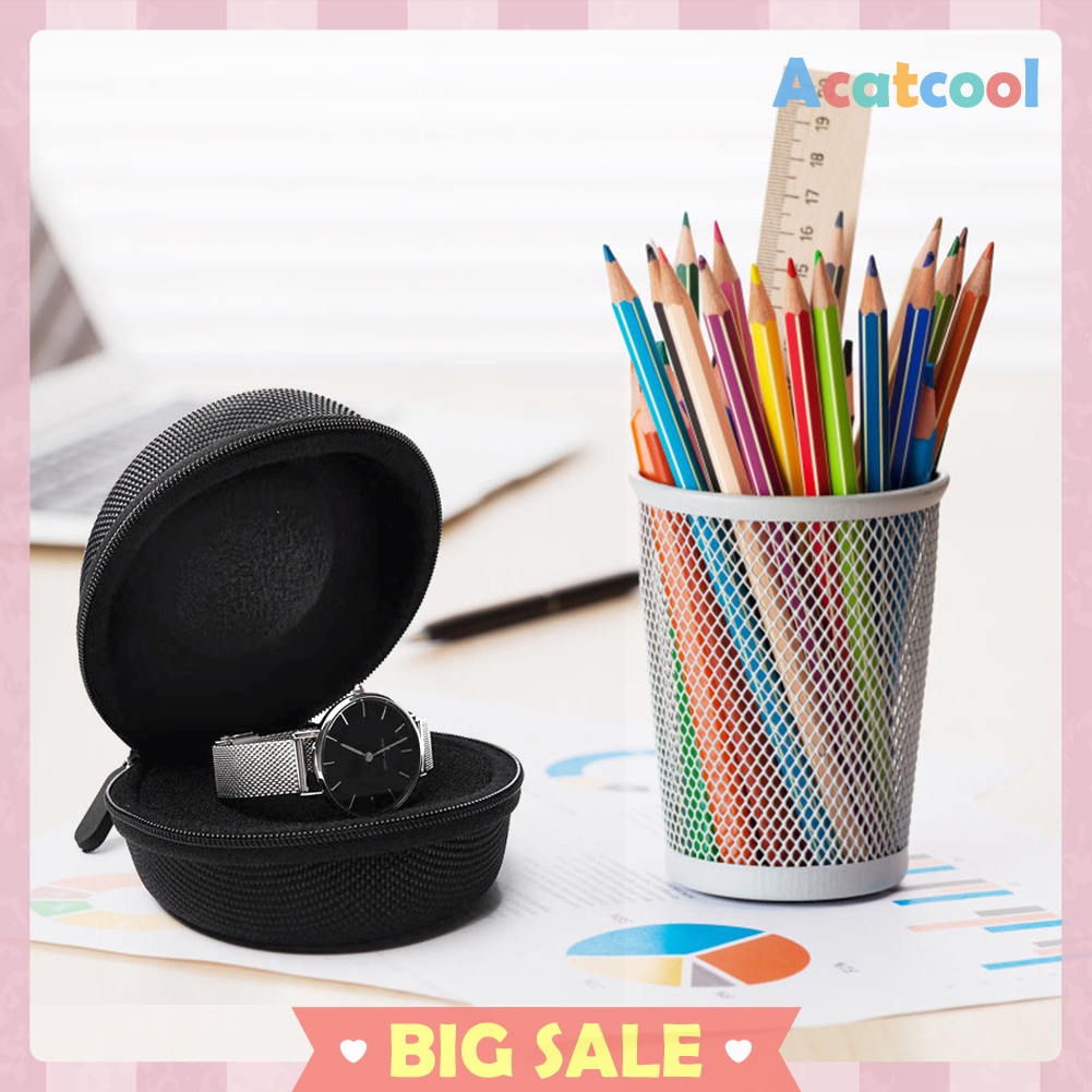 Waterproof Jewelry Box Travel Portable EVA Zipper Wristwatch Storage Pouch