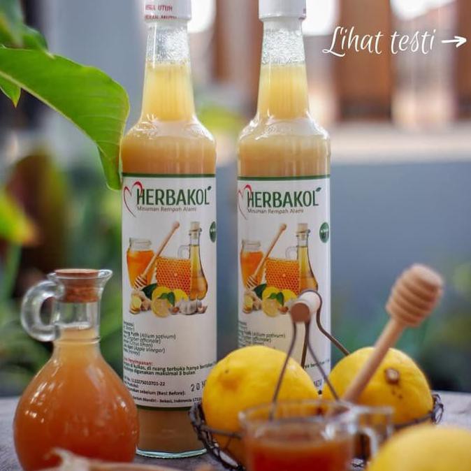 

Jus Herbal Bawang Putih+Jahe+Lemon Import+Cuka Apel+Madu HERBAKOL Kode 355