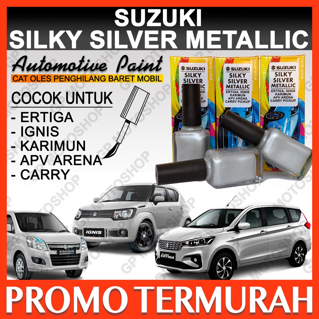 SUZUKI SILKY SILVER METALLIC CAT OLES PENGHILANG BARET MOBIL LECET SILVER METALIK ERTIGA APV SWIFT