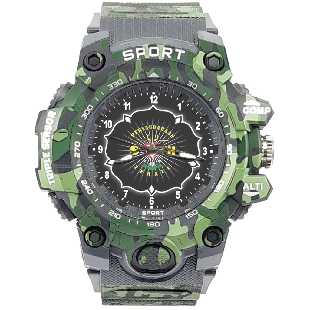 {Istimewa} Jam Tangan PERSAUDARAAN SETIA HATI TERATE - SH 9 Abu Army Water Resistant