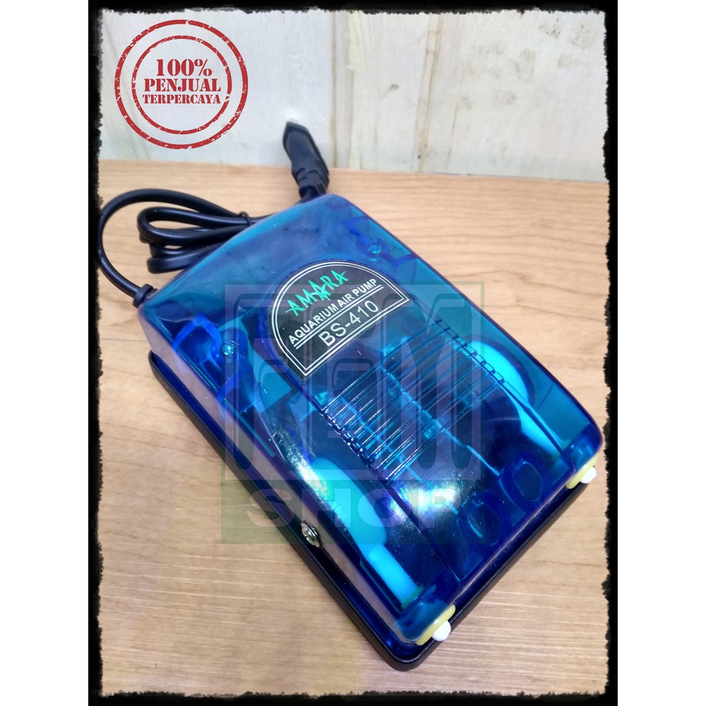 AMARA Bs 410 bs410 mesin aerator gelembung udara 2 lobang aquarium aquascape murah