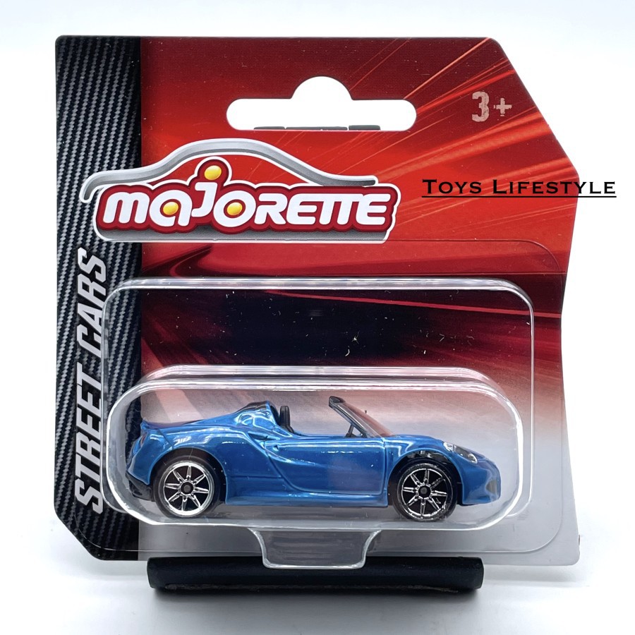 Mobil Majorette Diecast - Alfa Romeo 4C Spider Convertible 1:64 (Biru)