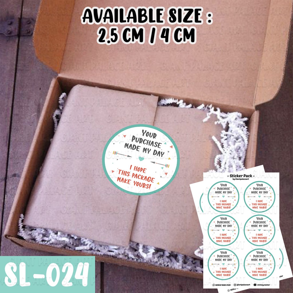 

135 PCS LABEL PRODUK / THANKYOU STICKER / STICKER THANK YOU MURAH SL 024