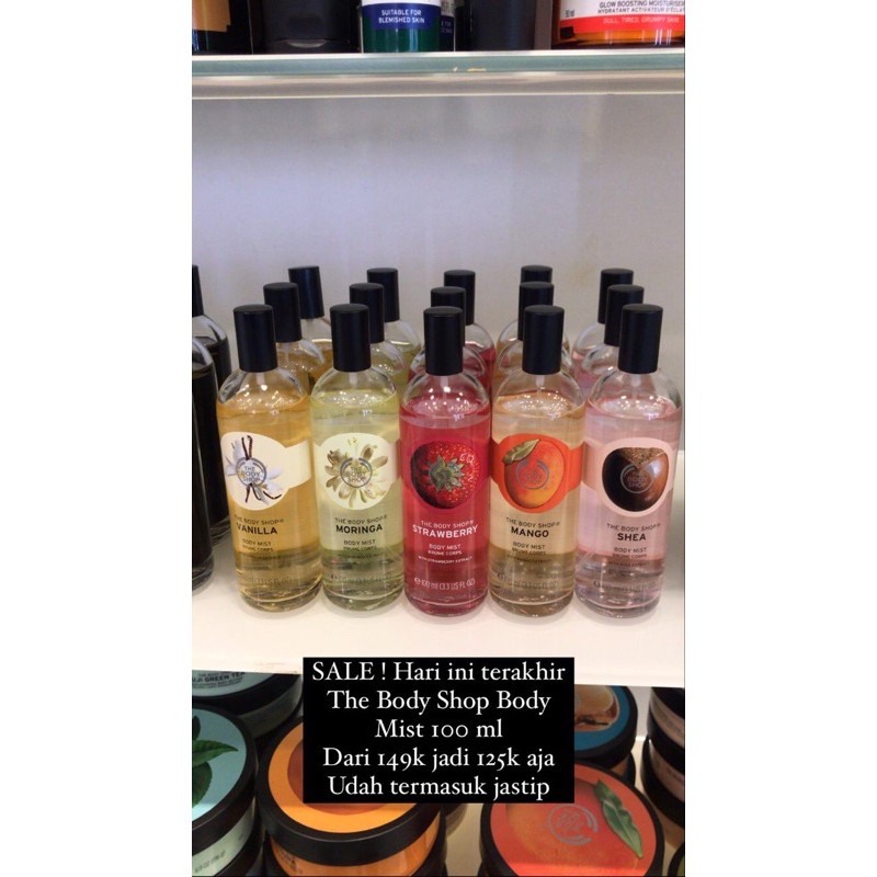 THE BODY SHOP PARFUM BODY MIST WANITA PRIA