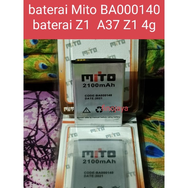 Baterai Mito BA000140 Battry Battery Batre Mito Z1 A37 Z14g Original