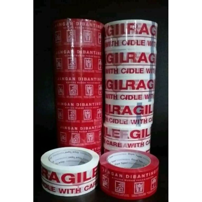 

1 SLOP LAKBAN FRAGILE ISI 6 ROLL