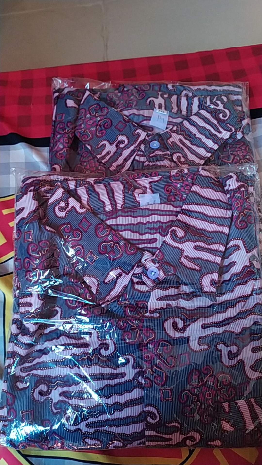 Kheisa Collection - Couple Rok Lilit & Kemeja Batik Panjang - Lereng Ungu