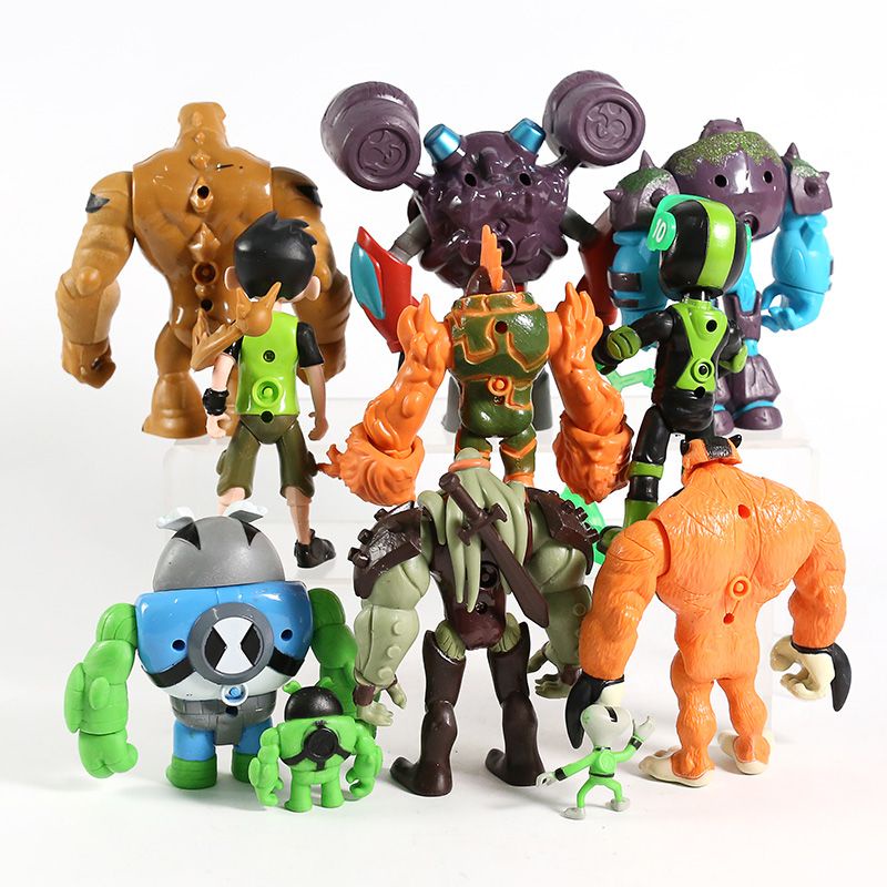 Figure Ben 10 Tennyson Alien Kids Miniatur Hiasan Topper Mainan Ben 10