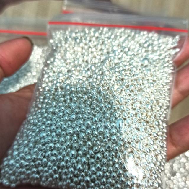 Perak murni granule butiran pure silver  gr 999 READY stok