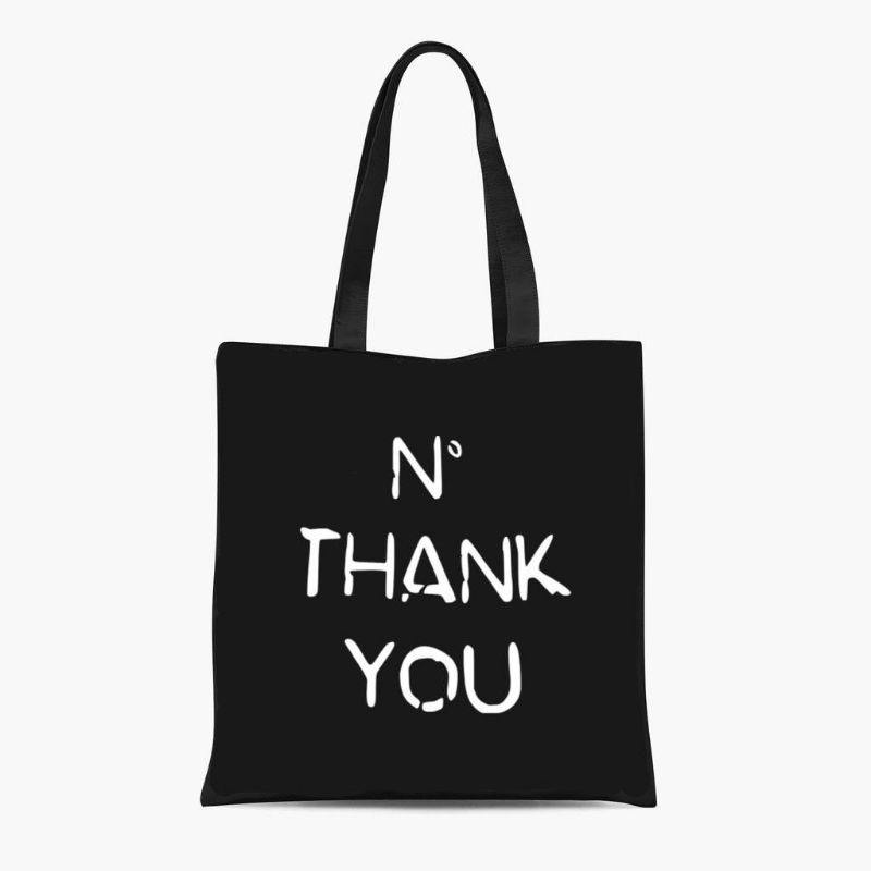 Tas Tote Bag Wanita Terbaru Sablon N Thank You