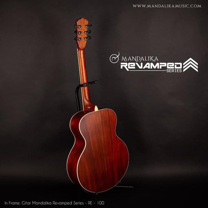 Gitar Akustik Elektrik Mandalika Revamped Re-100 Fishman Presys+ Tuner