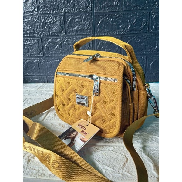 TAS WANITA SELEMPANG JINGJING IMPORT CHIBAO 2IN1 CBA8203-22-8