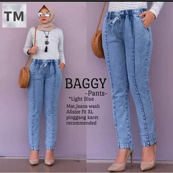 MAILA BAGGY JEANS JUMBO/ CELANA JEANS JUMBO