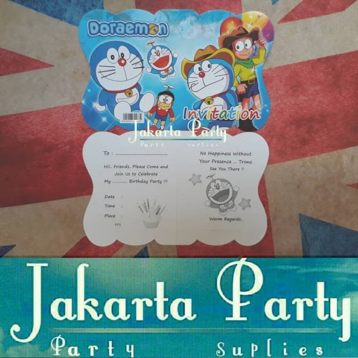 Undangan Doraemon / Kartu Undangan / Undangan Ultah / Undangan