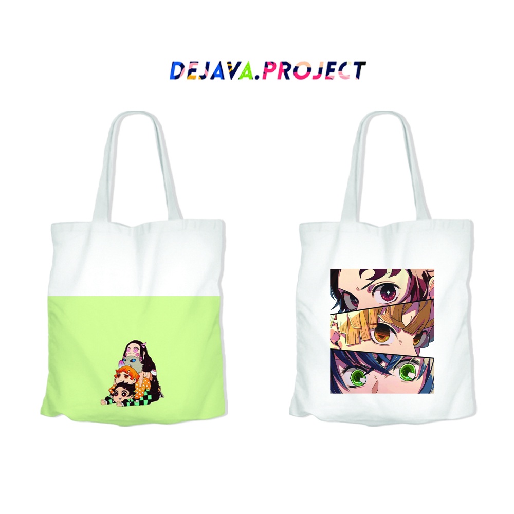 TOTEBAG ORIGINAL DEJAVA KUALITAS TOTEBAG  KANVAS TERBAIK ANIME DEMON SLAYER KEREN TERBARU 2022