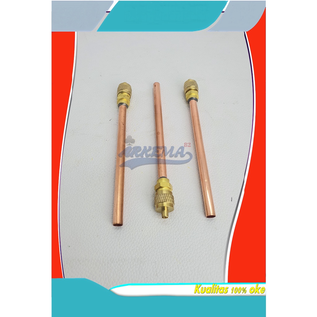 PENTIL PENGISIAN FREON / KULKAS / FREEZER 1/4 &amp; 3/16 / FILLER TUBE | PENTIL ISI FREON