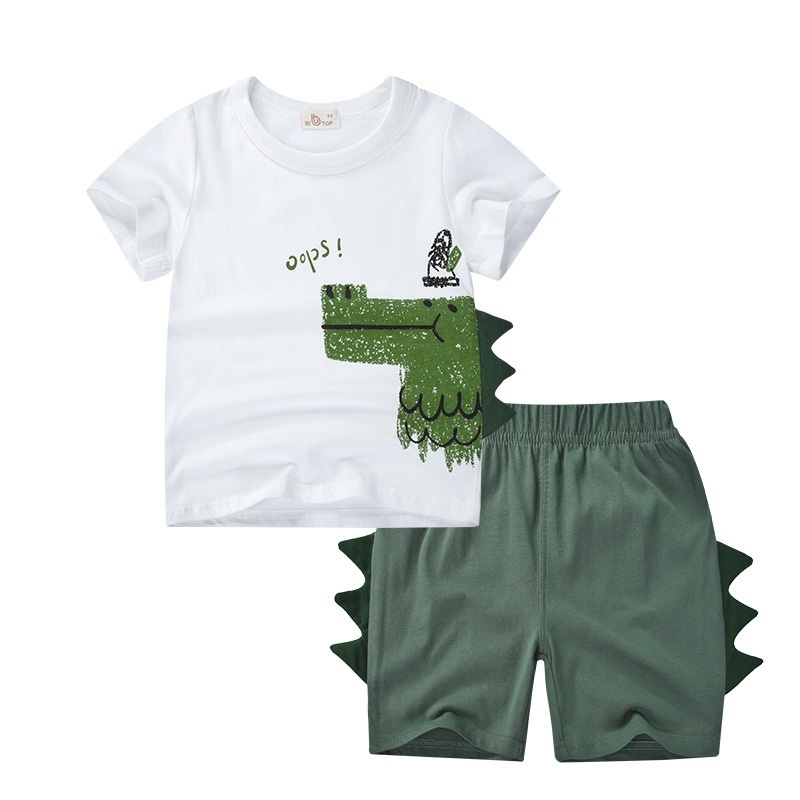 Baju Santai Anak | Setelan Pendek Dino