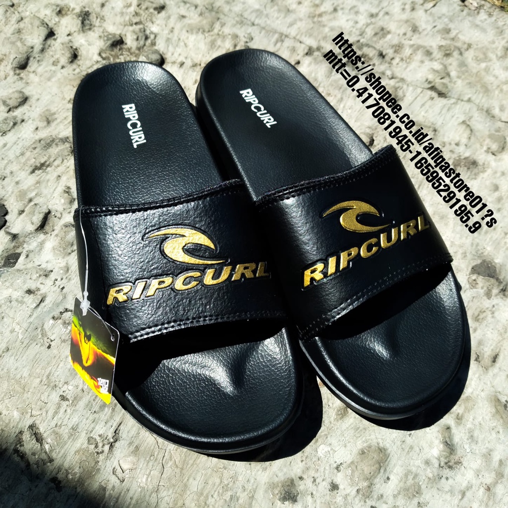 Sandal Hitam Terbaru Sandal Pria Wanita Distro Size 39-43