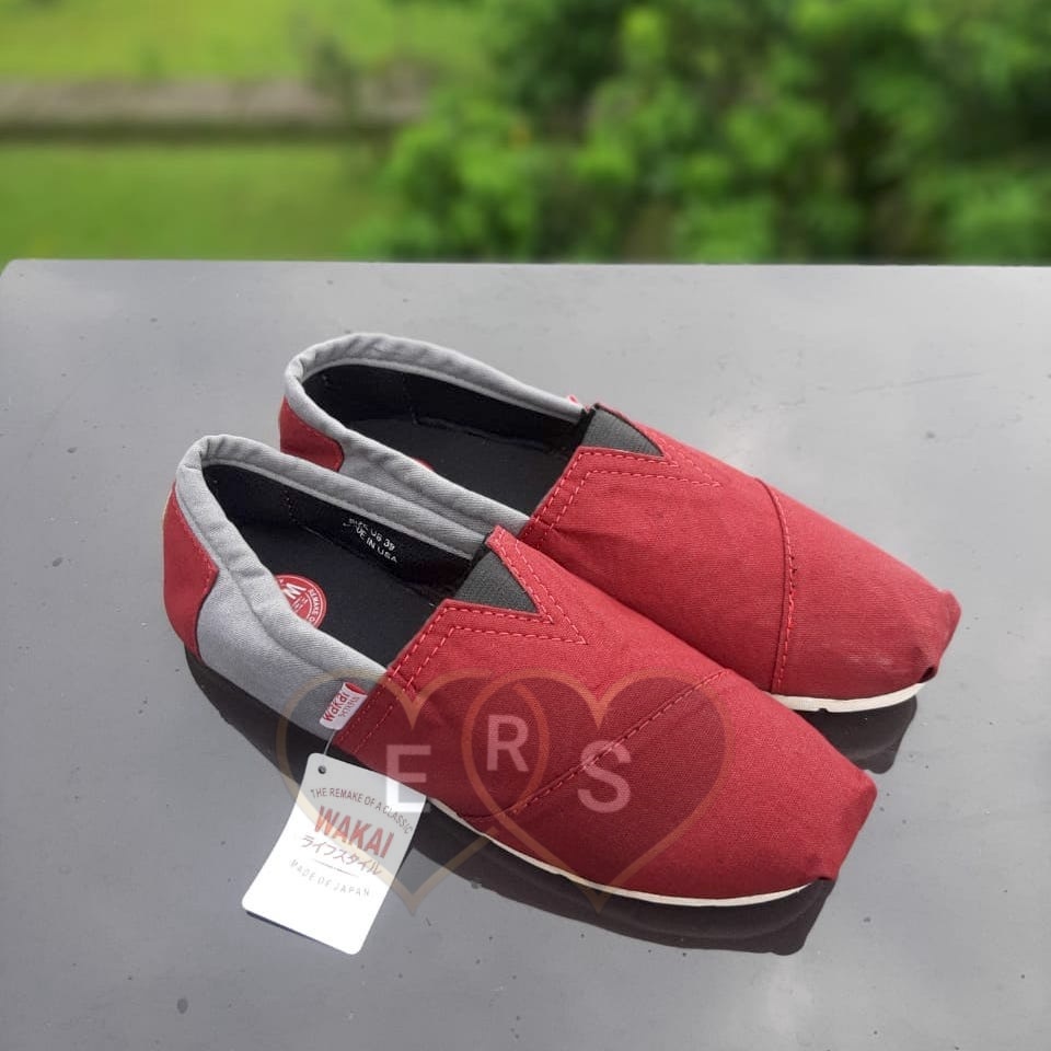 TOKOERS WK-2630 Sepatu Anak Laki laki WAKAI Slip On - Premium Sol Karet Anti Slip