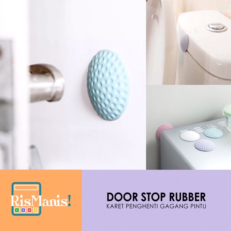 DOOR STOP RUBBER - Karet Elastis Lucu Penahan Pelindung Gagang Pintu Tembok Dinding Furniture Rumah