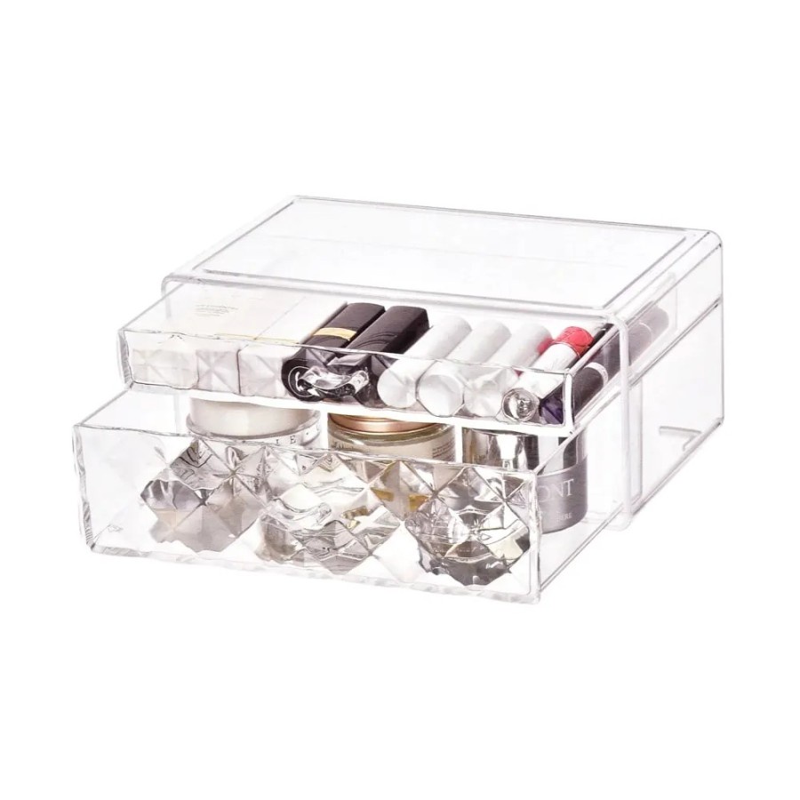 Tempat Makeup Akrilik 2 Drawer Informa Tempat Makeup Akrilik 2 Drawer Import Premium Crystal