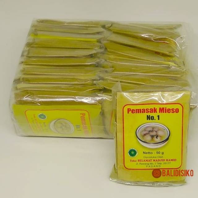 

Bumbu Pemasak Mieso Masakan Padang 20 Sachet @ 50 gr, 1000 gr