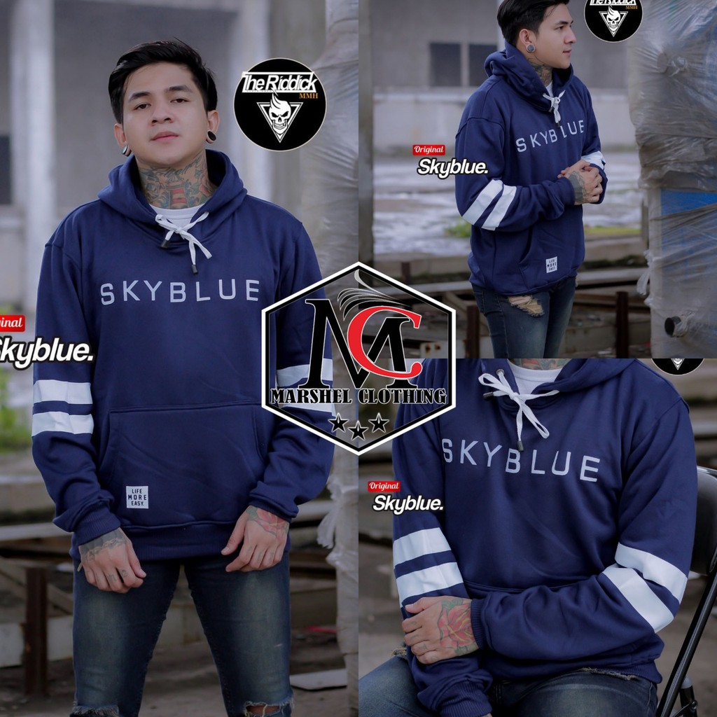 RCL - JAKET SKYBLUE PRIA THE RIDDICK ORIGINAL SWEATER CREWNECK PRIA WANITA SWEATER KASUAL