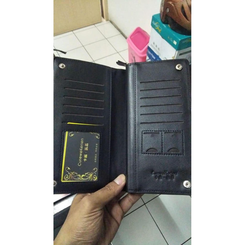 BAHAN BERKUALITAS DOMPET PRIA CK HITAM 