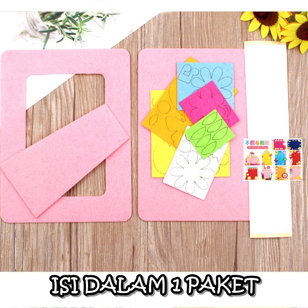 [ORGM] Mainan Edukasi DIY Bingkai Foto /  Photo Frame 4R Bahan Flanel