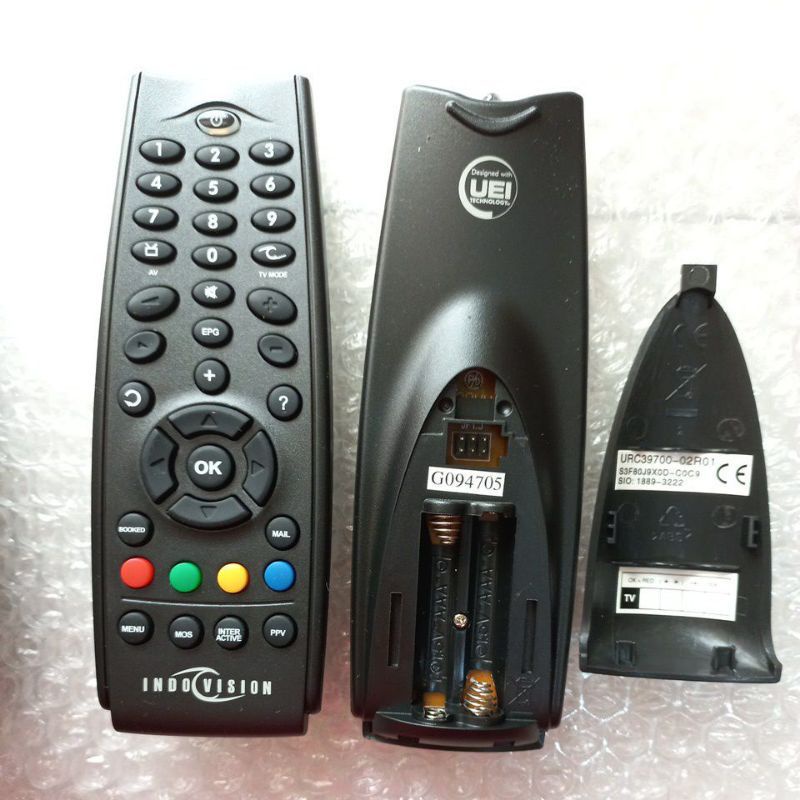 REMOTE REMOT RECEIVER INDOVISION PARABOLA ORIGINAL ASLI