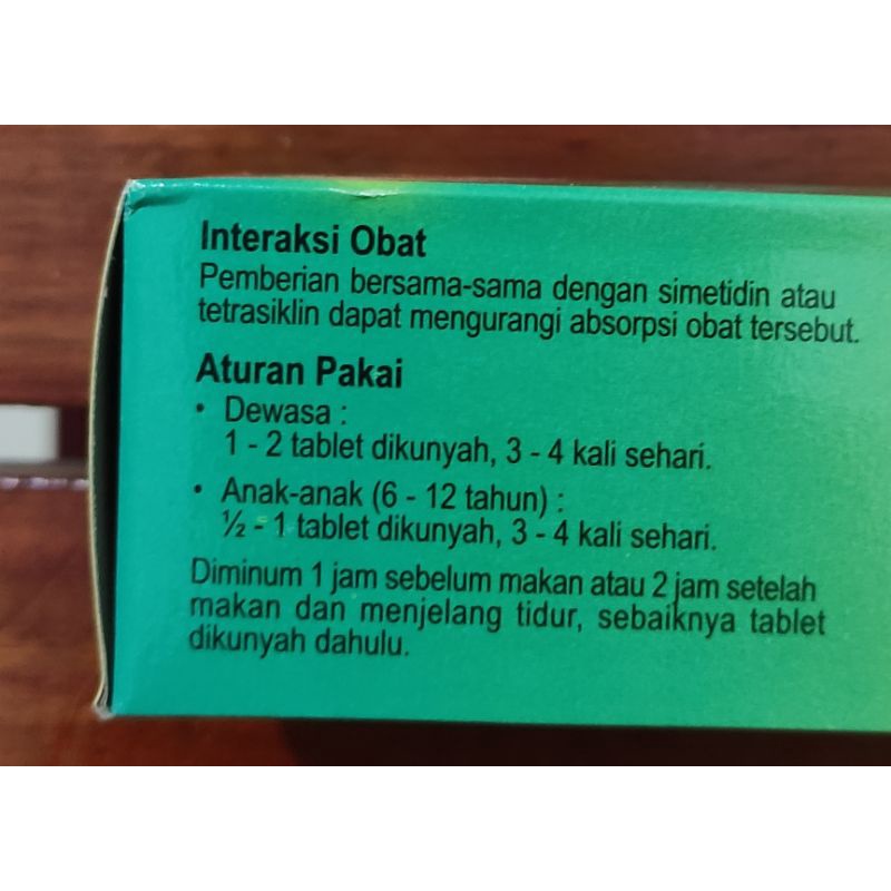 Ranacid 10 Tablet Kunyah / Obat Kembung / Asam Lambung / Maag