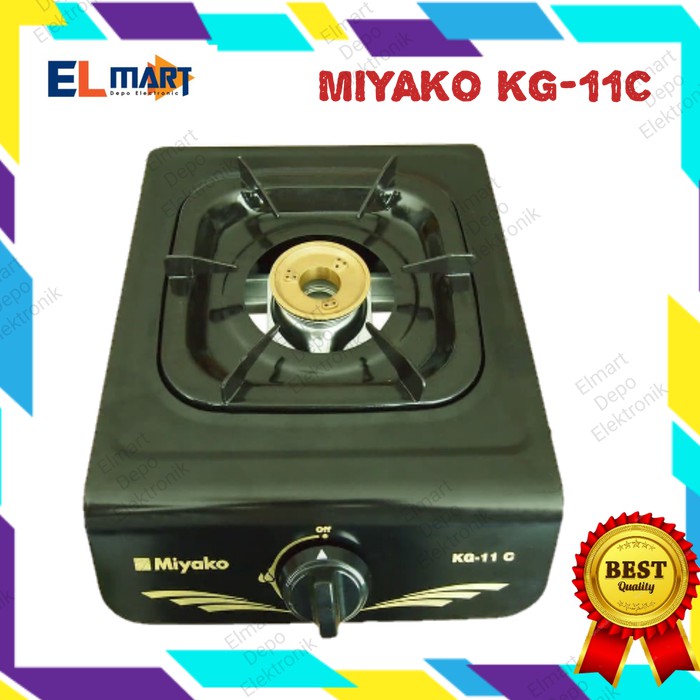 MIYAKO kompor gas 1 tungku MIYAKO KG-11C / KG11C / KG 11 C