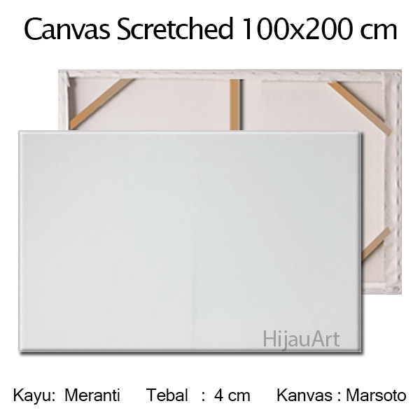 

Kanvas Lukis Premium 100x200 cm - Canvas Scratched 200x100 cm