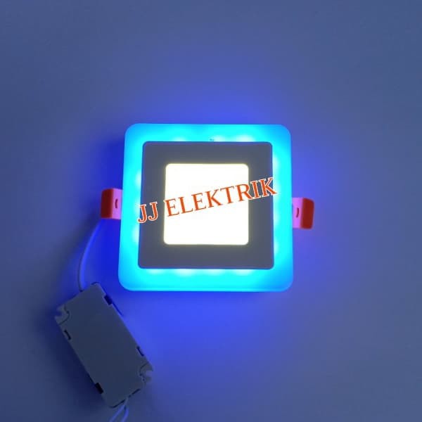 Lampu Downlight LED Panel 2 Warna Cahaya 6W + 3 Watt KOTAK