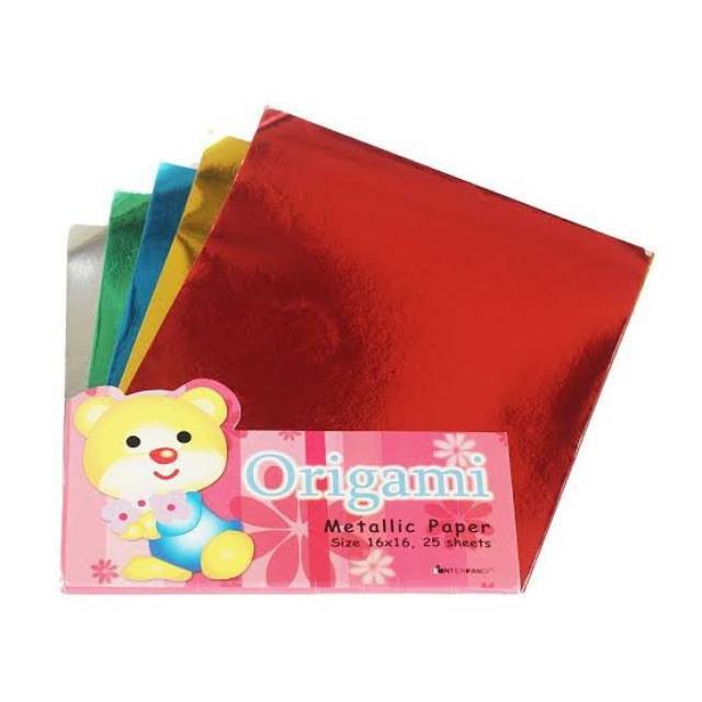 

Mozaki Kertas Origami Metalik 16x16cm