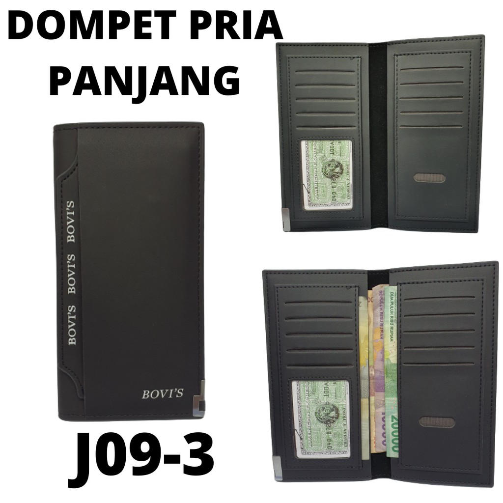 Dompet Pria Panjang Branded Tipis dan Original serta Murah | Dompet Cowo Panjang Kulit Import Murah|