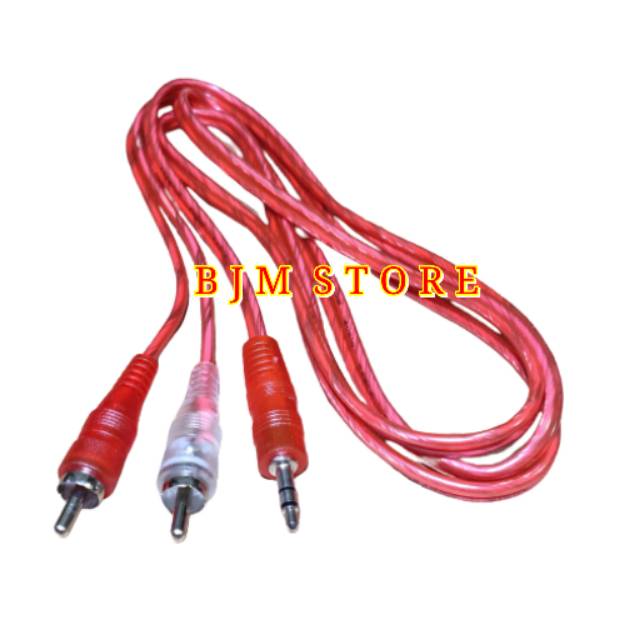 Kabel RCA 2-1 Transparan 1.5M