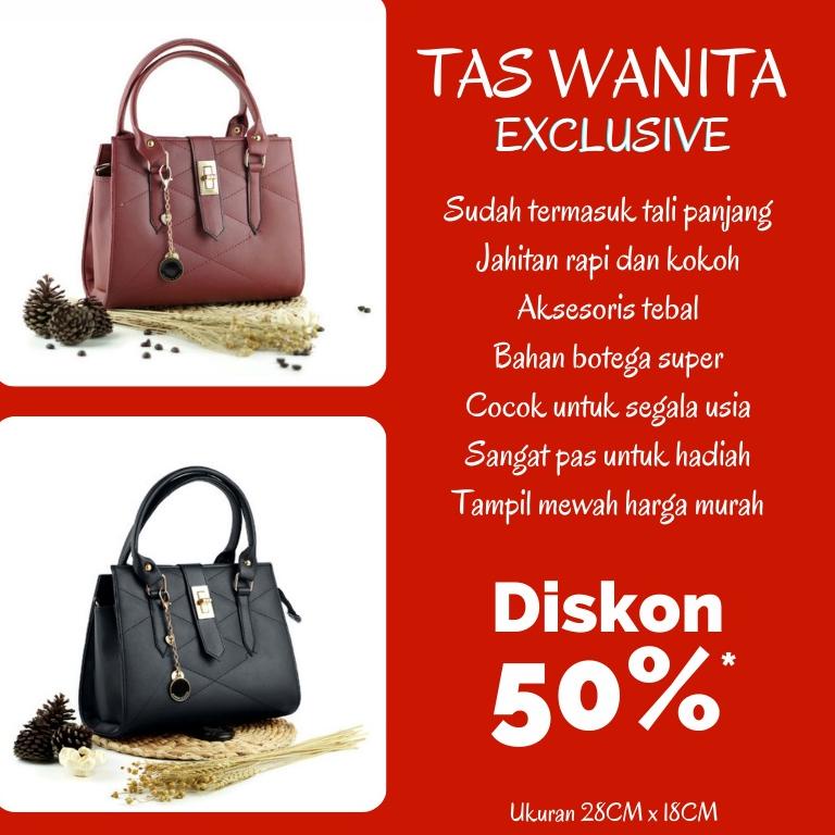 Tas Wanita C41 Tw07 Selempang Slempang Rantai Fashion Ibu Kondangan Pengajian Hajatan Pesta Travel T