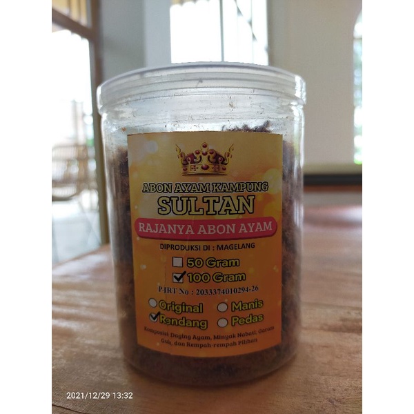 

abon sultan toples kemasan 100gr