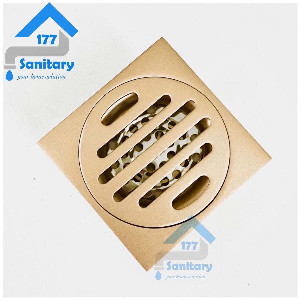 Saringan Got air Stainless Tebal Rose gold model 6001G-Floor drain drainer stenlis  brass pembuangan air rosegold matte kuningan antik